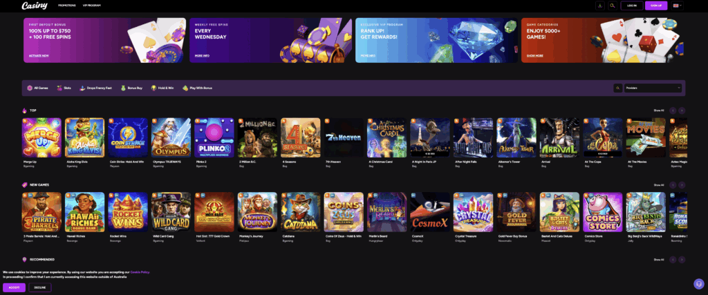 Comprehensive Casiny Review Australia Explore the Best in Online Gaming